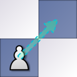 The pending clock move arrow