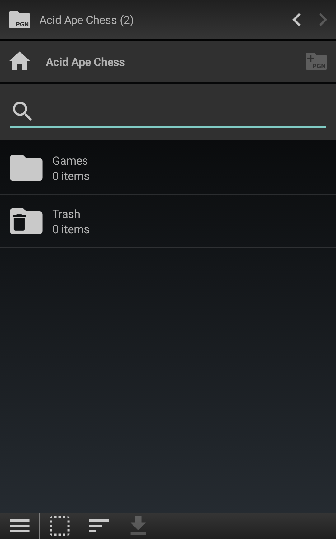 The PGN explorer page