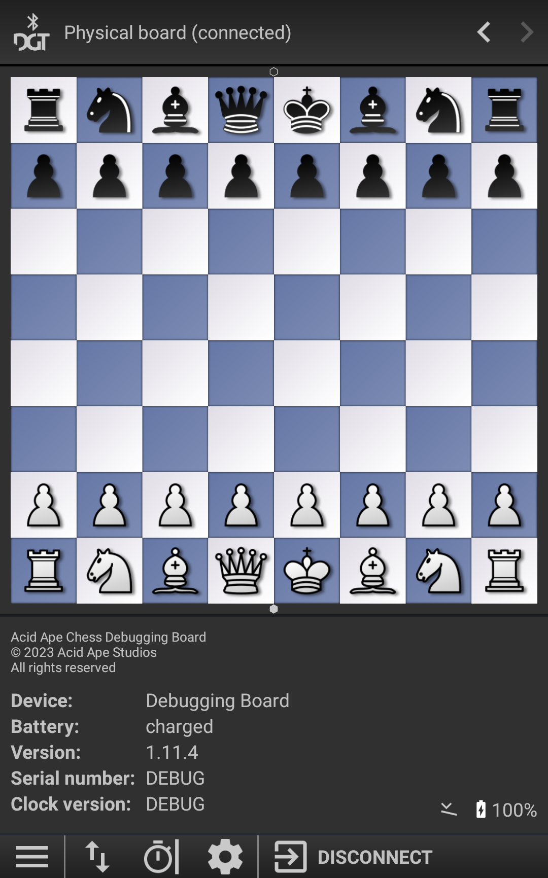 The physical board information